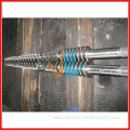 conical twin screw and one barrel for extruder machine